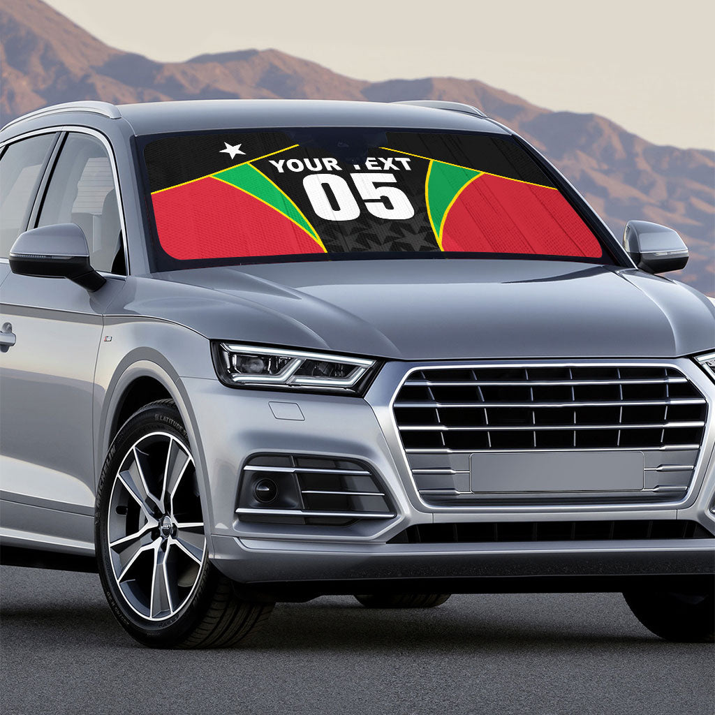 Custom Saint Kitts And Nevis 2026 Cricket Auto Sun Shade Unique Style