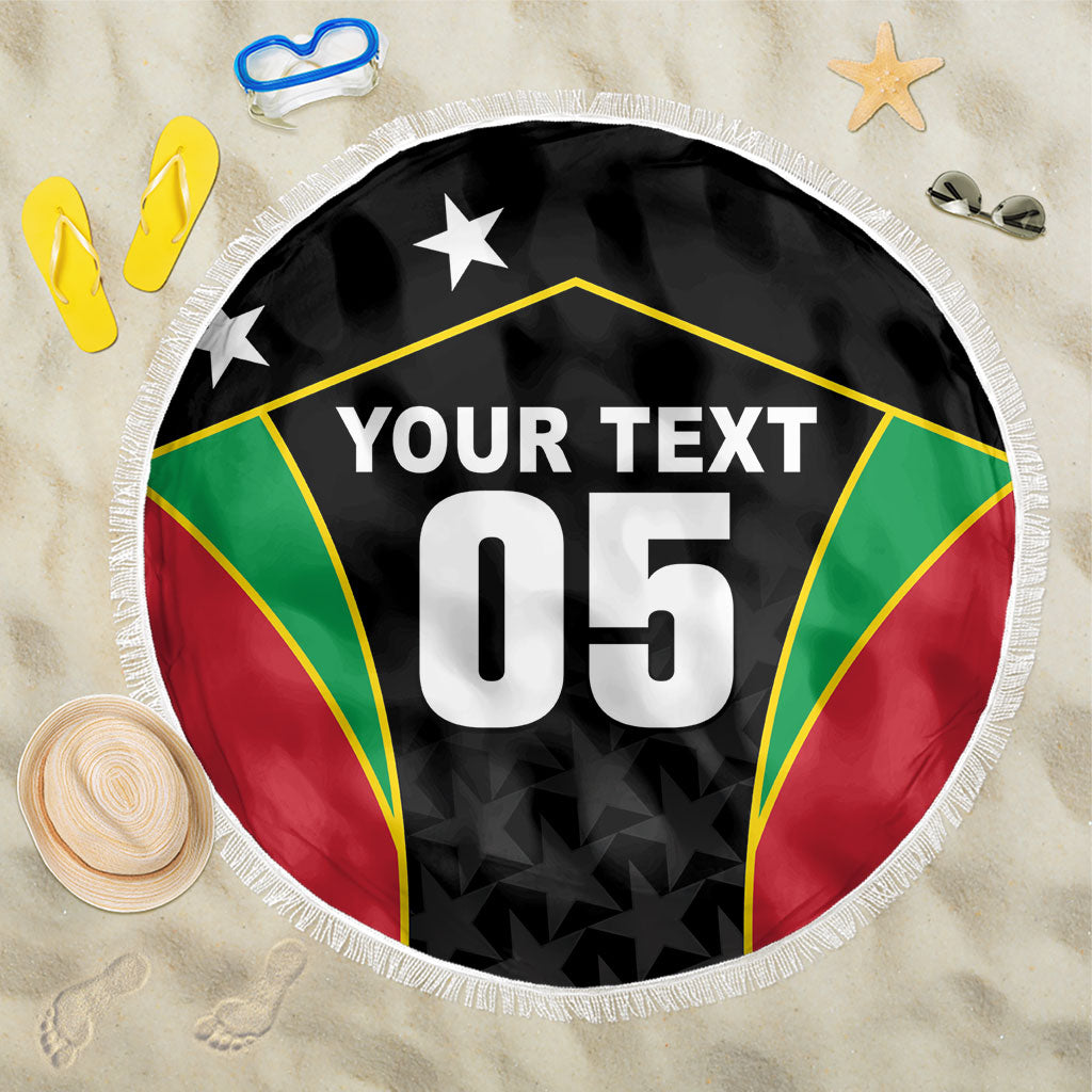 Custom Saint Kitts And Nevis 2026 Cricket Beach Blanket Unique Style
