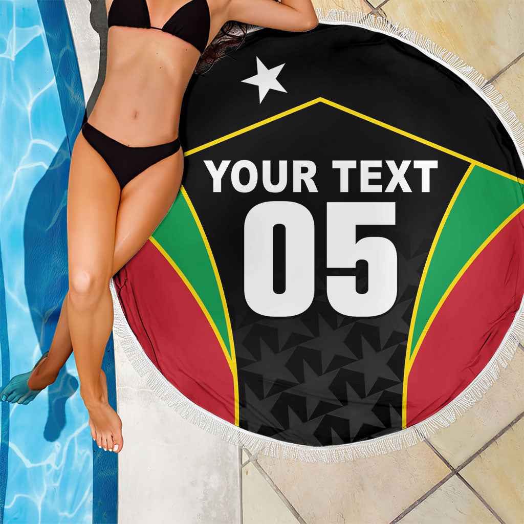 Custom Saint Kitts And Nevis 2026 Cricket Beach Blanket Unique Style