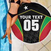 Custom Saint Kitts And Nevis 2026 Cricket Beach Blanket Unique Style