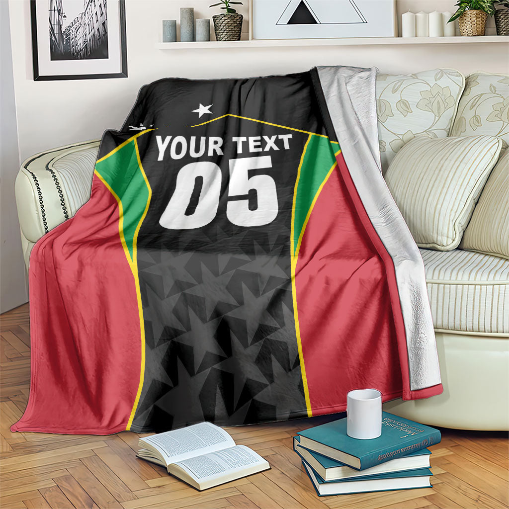 Custom Saint Kitts And Nevis 2026 Cricket Blanket Unique Style
