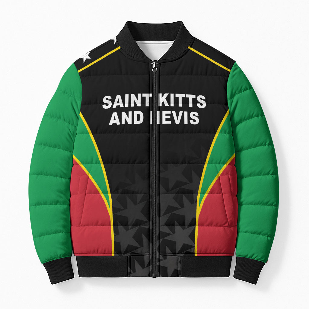 Custom Saint Kitts And Nevis 2026 Cricket Bomber Puffer Jacket Unique Style