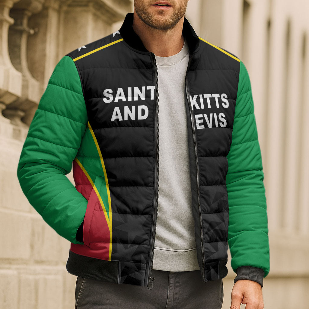 Custom Saint Kitts And Nevis 2026 Cricket Bomber Puffer Jacket Unique Style