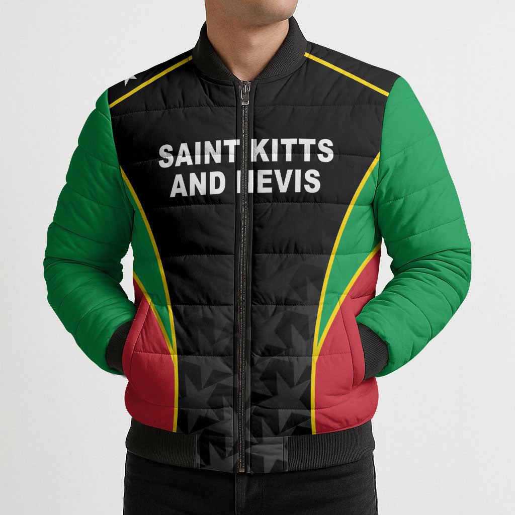 Custom Saint Kitts And Nevis 2026 Cricket Bomber Puffer Jacket Unique Style