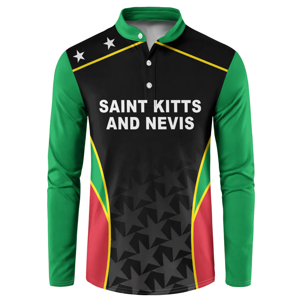 Custom Saint Kitts And Nevis 2026 Cricket Button Sweatshirt Unique Style
