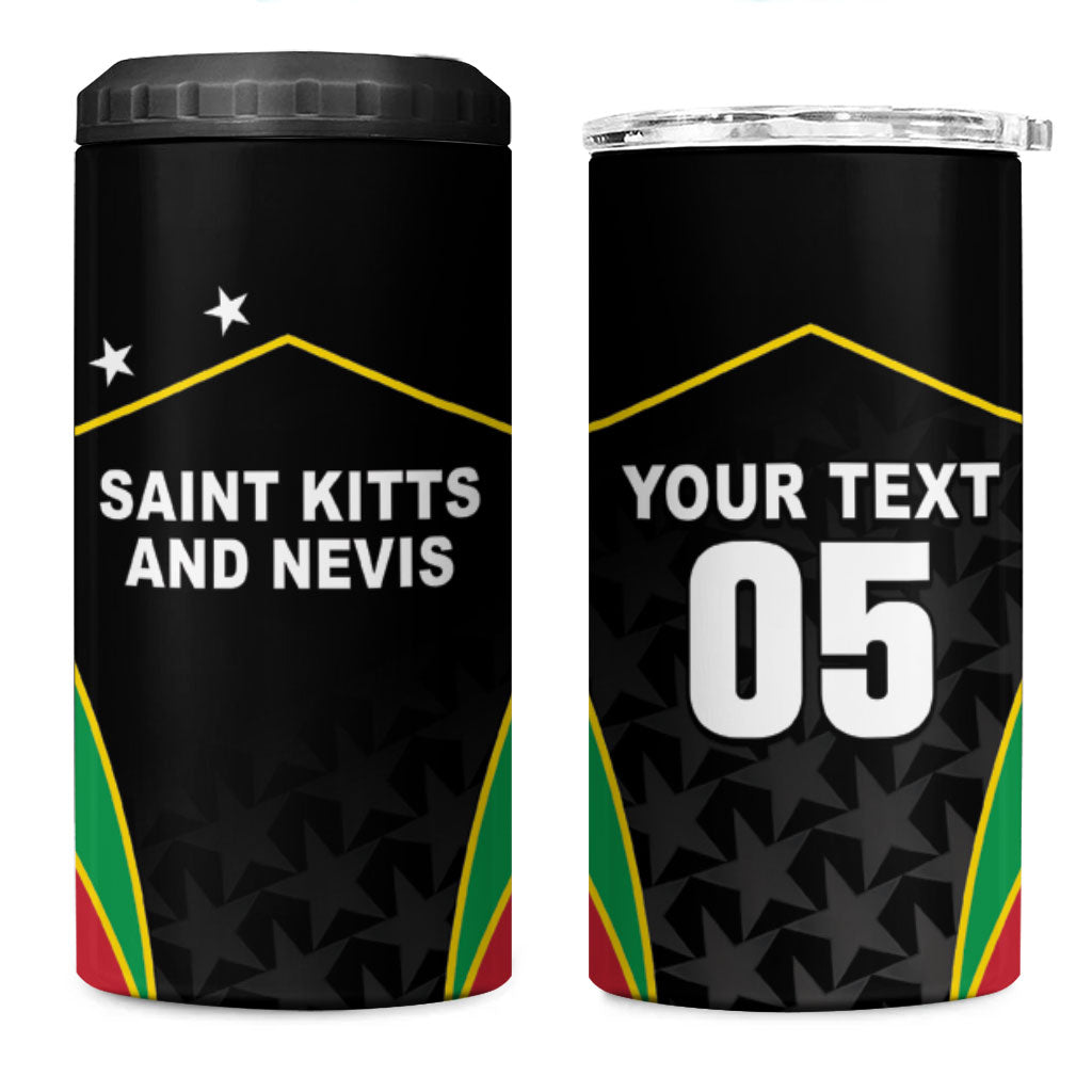 Custom Saint Kitts And Nevis 2026 Cricket 4 in 1 Can Cooler Tumbler Unique Style