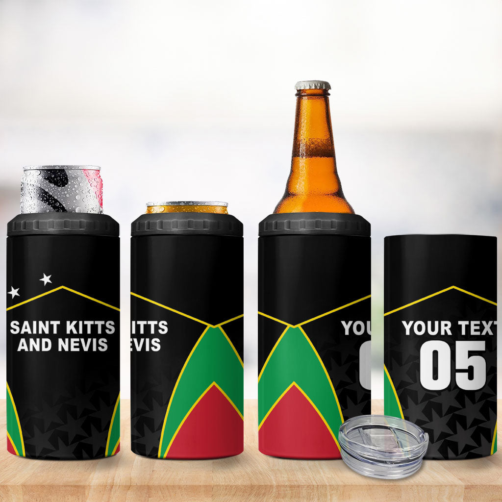 Custom Saint Kitts And Nevis 2026 Cricket 4 in 1 Can Cooler Tumbler Unique Style