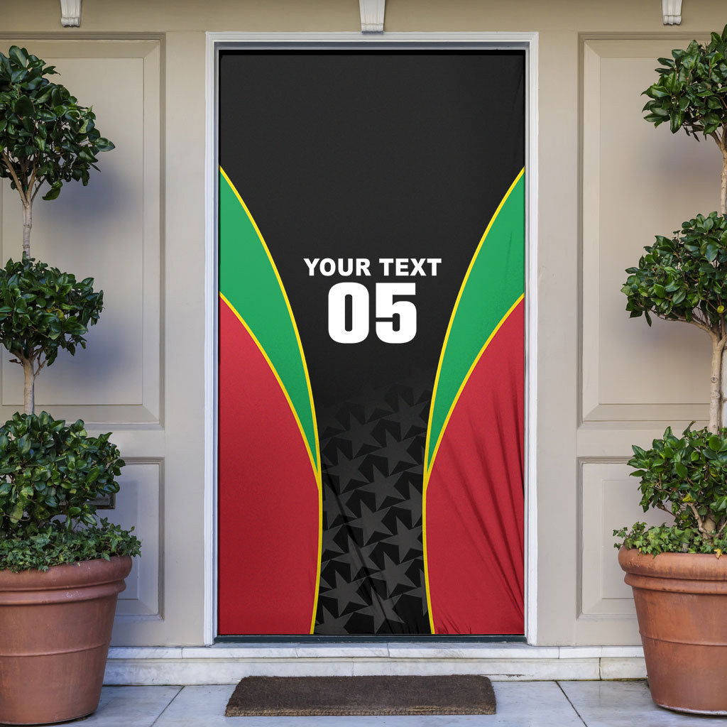 Custom Saint Kitts And Nevis 2026 Cricket Door Cover Unique Style