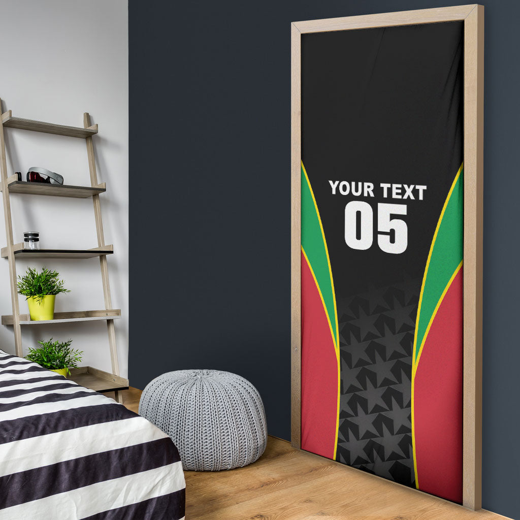 Custom Saint Kitts And Nevis 2026 Cricket Door Cover Unique Style