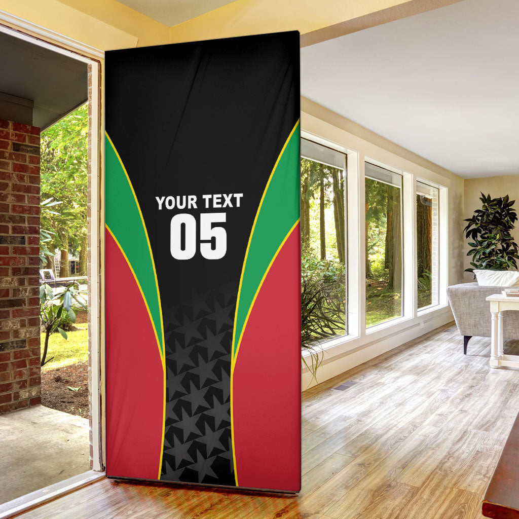 Custom Saint Kitts And Nevis 2026 Cricket Door Cover Unique Style