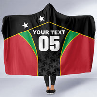 Custom Saint Kitts And Nevis 2026 Cricket Hooded Blanket Unique Style