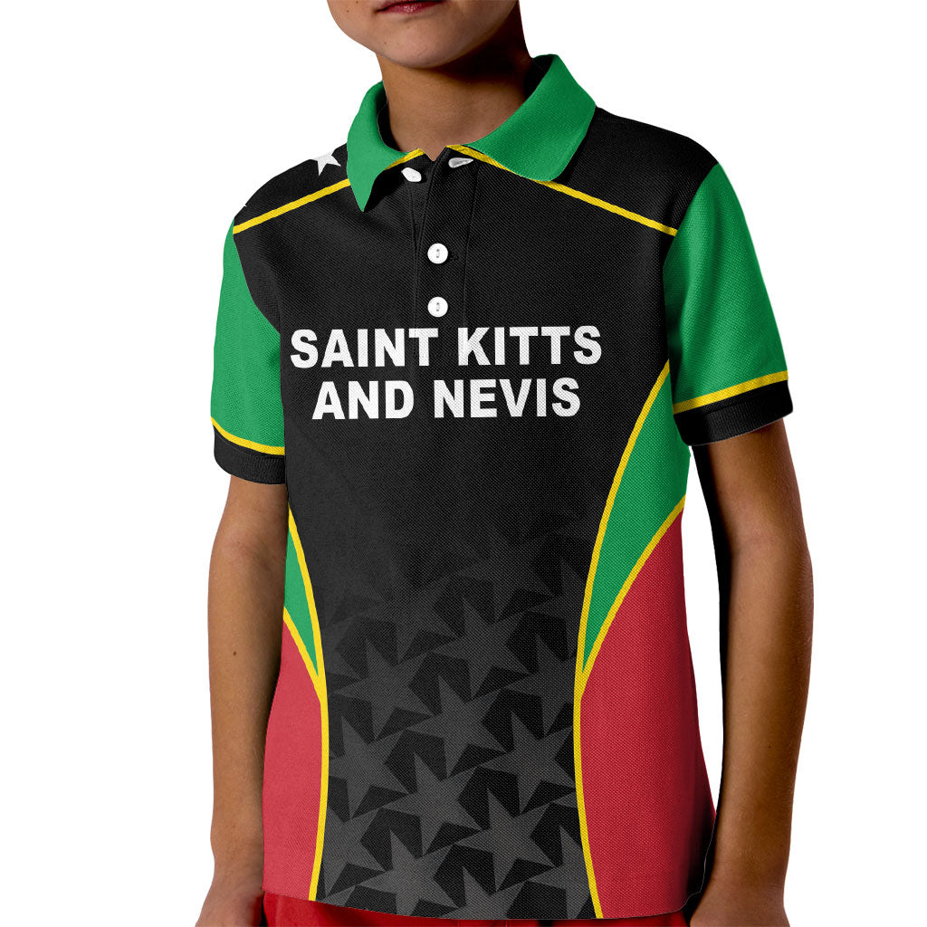 Custom Saint Kitts And Nevis 2026 Cricket Kid Polo Shirt Unique Style