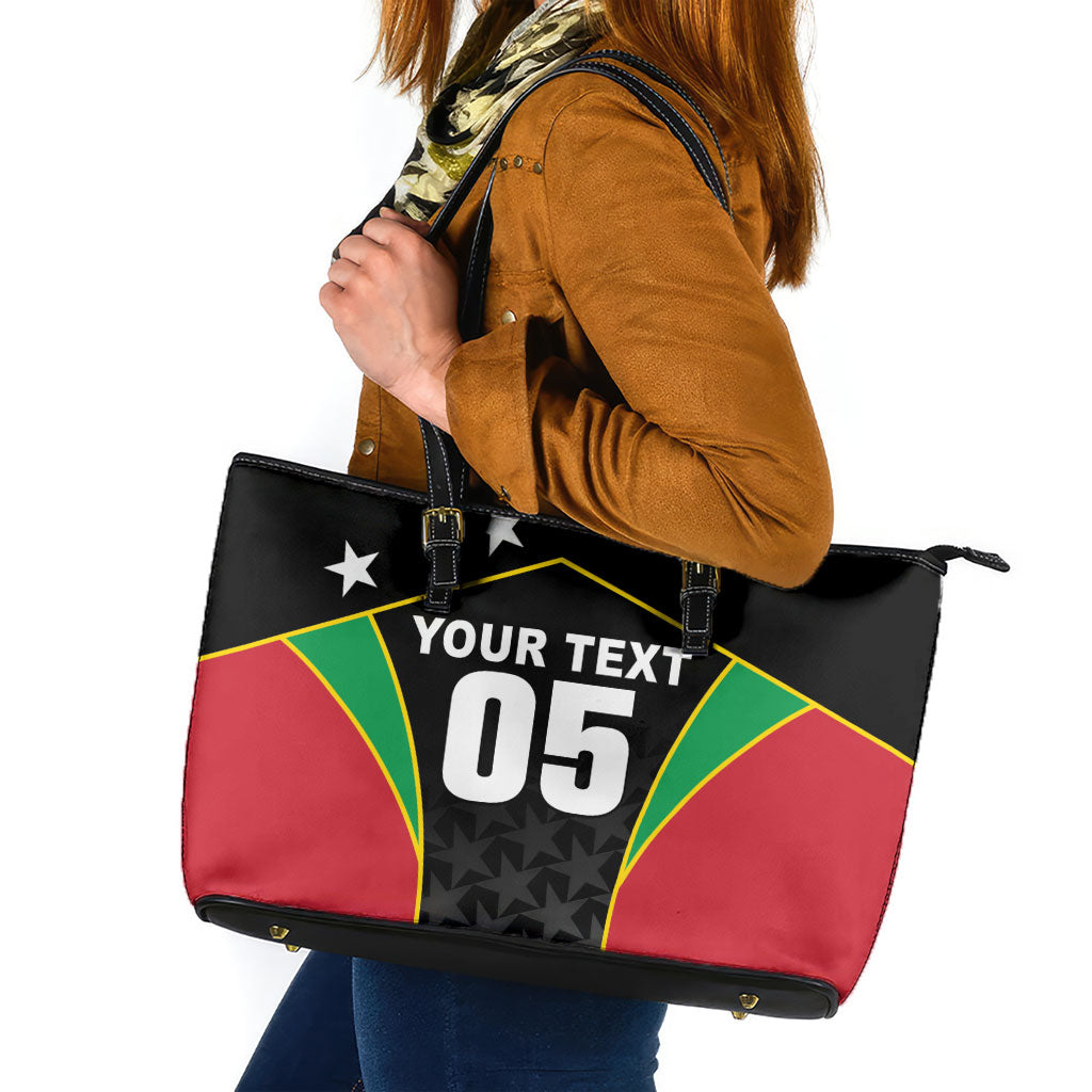Custom Saint Kitts And Nevis 2026 Cricket Leather Tote Bag Unique Style