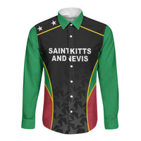 Custom Saint Kitts And Nevis 2026 Cricket Long Sleeve Button Shirt Unique Style