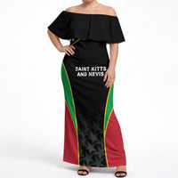 Custom Saint Kitts And Nevis 2026 Cricket Off Shoulder Maxi Dress Unique Style