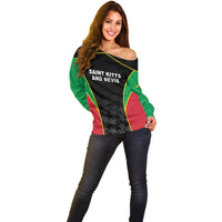 Custom Saint Kitts And Nevis 2026 Cricket Off Shoulder Sweater Unique Style