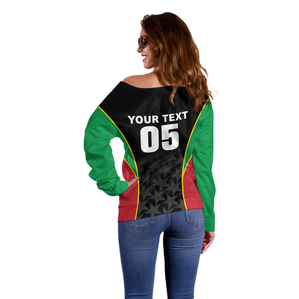 Custom Saint Kitts And Nevis 2026 Cricket Off Shoulder Sweater Unique Style