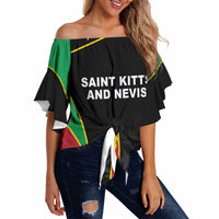 Custom Saint Kitts And Nevis 2026 Cricket Off Shoulder Wrap Waist Top Unique Style