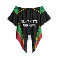 Custom Saint Kitts And Nevis 2026 Cricket Off Shoulder Wrap Waist Top Unique Style