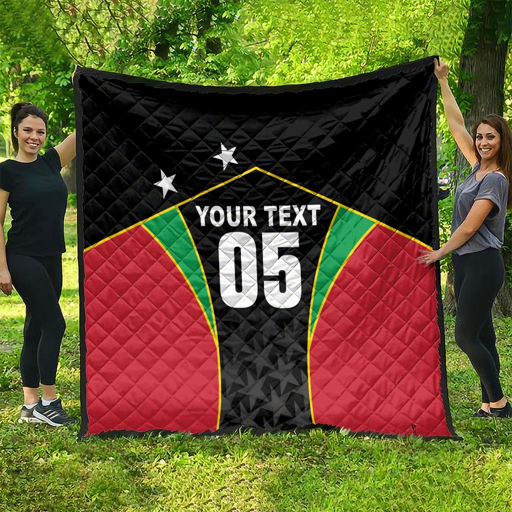 Custom Saint Kitts And Nevis 2026 Cricket Quilt Unique Style