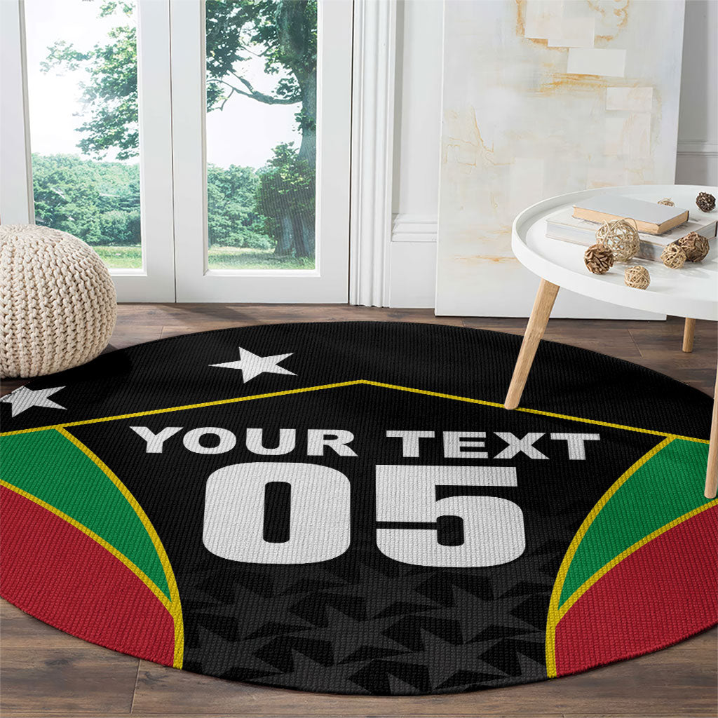 Custom Saint Kitts And Nevis 2026 Cricket Round Carpet Unique Style