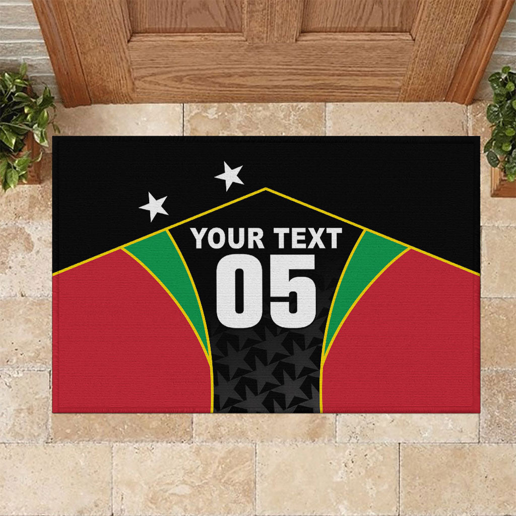 Custom Saint Kitts And Nevis 2026 Cricket Rubber Doormat Unique Style