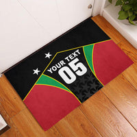 Custom Saint Kitts And Nevis 2026 Cricket Rubber Doormat Unique Style