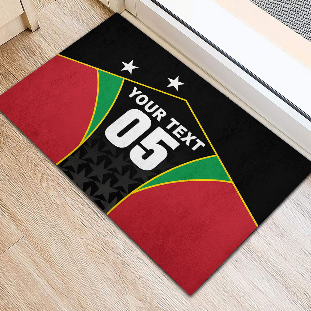 Custom Saint Kitts And Nevis 2026 Cricket Rubber Doormat Unique Style