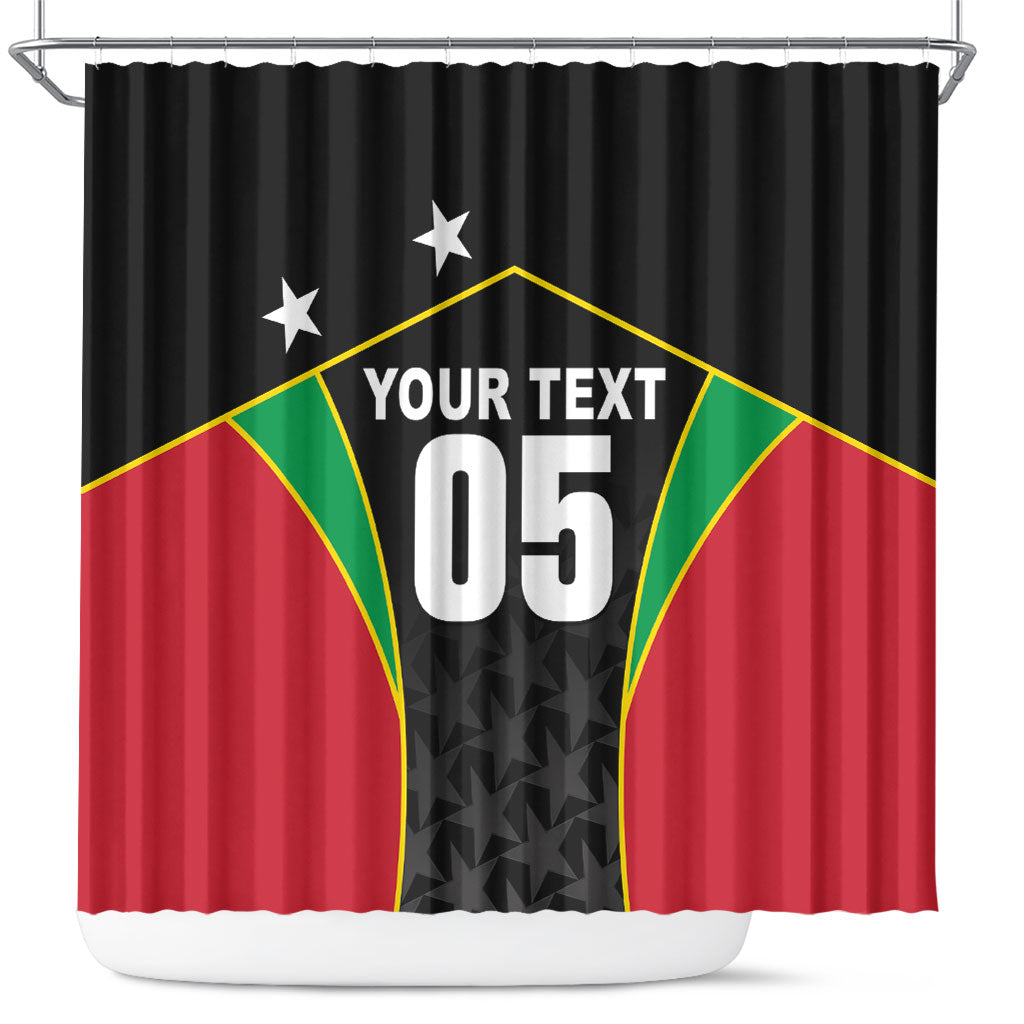 Custom Saint Kitts And Nevis 2026 Cricket Shower Curtain Unique Style