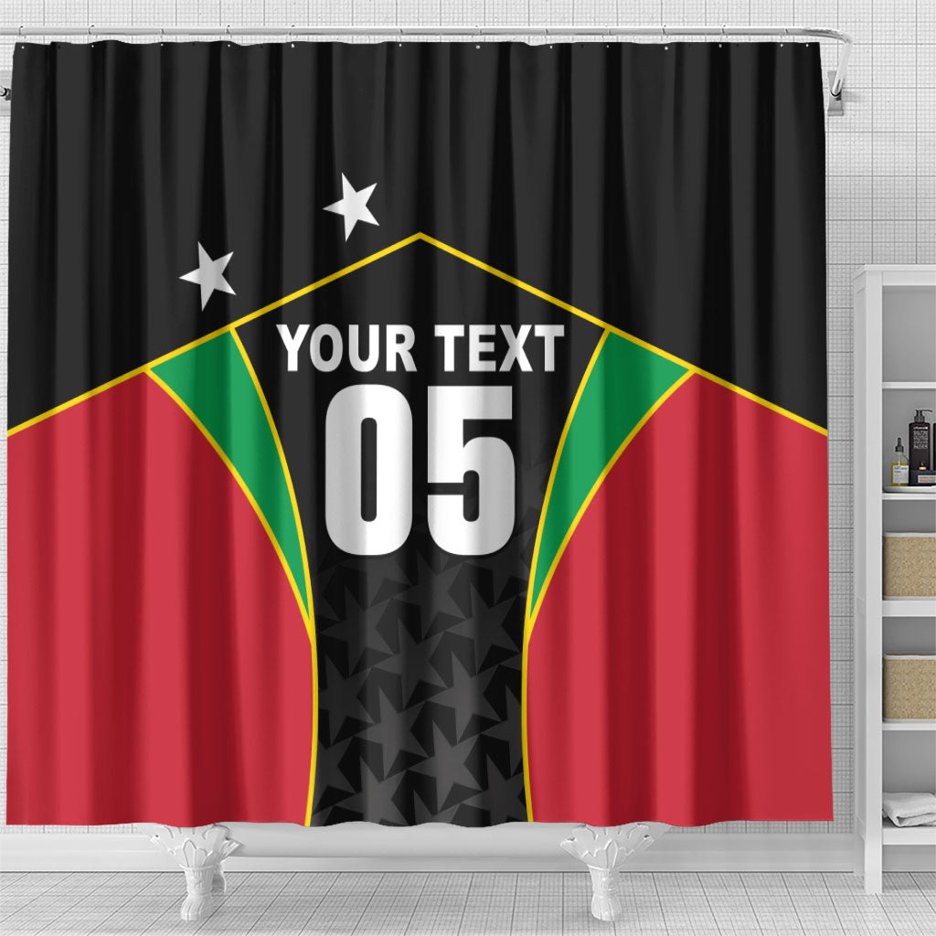 Custom Saint Kitts And Nevis 2026 Cricket Shower Curtain Unique Style
