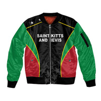 Custom Saint Kitts And Nevis 2026 Cricket Sleeve Zip Bomber Jacket Unique Style