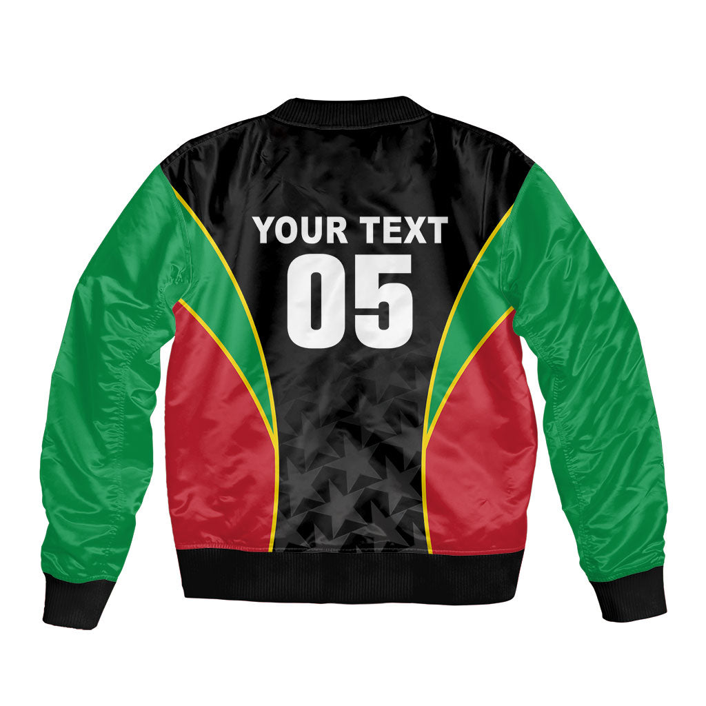 Custom Saint Kitts And Nevis 2026 Cricket Sleeve Zip Bomber Jacket Unique Style