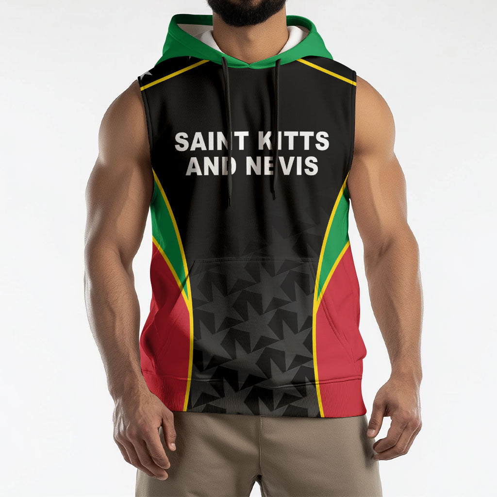 Custom Saint Kitts And Nevis 2026 Cricket Sleeveless Hoodie Unique Style