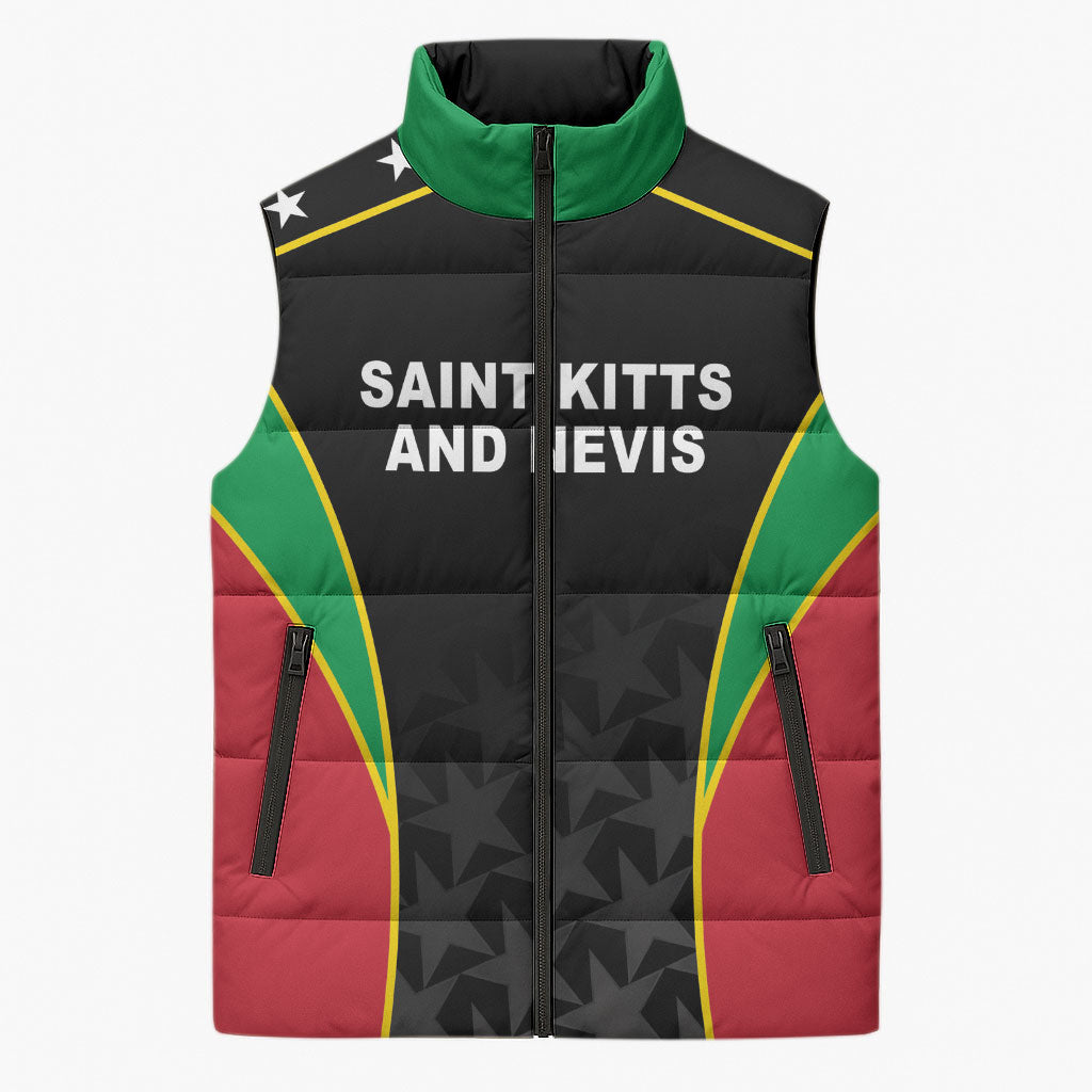 Custom Saint Kitts And Nevis 2026 Cricket Sleeveless Puffer Jacket Unique Style