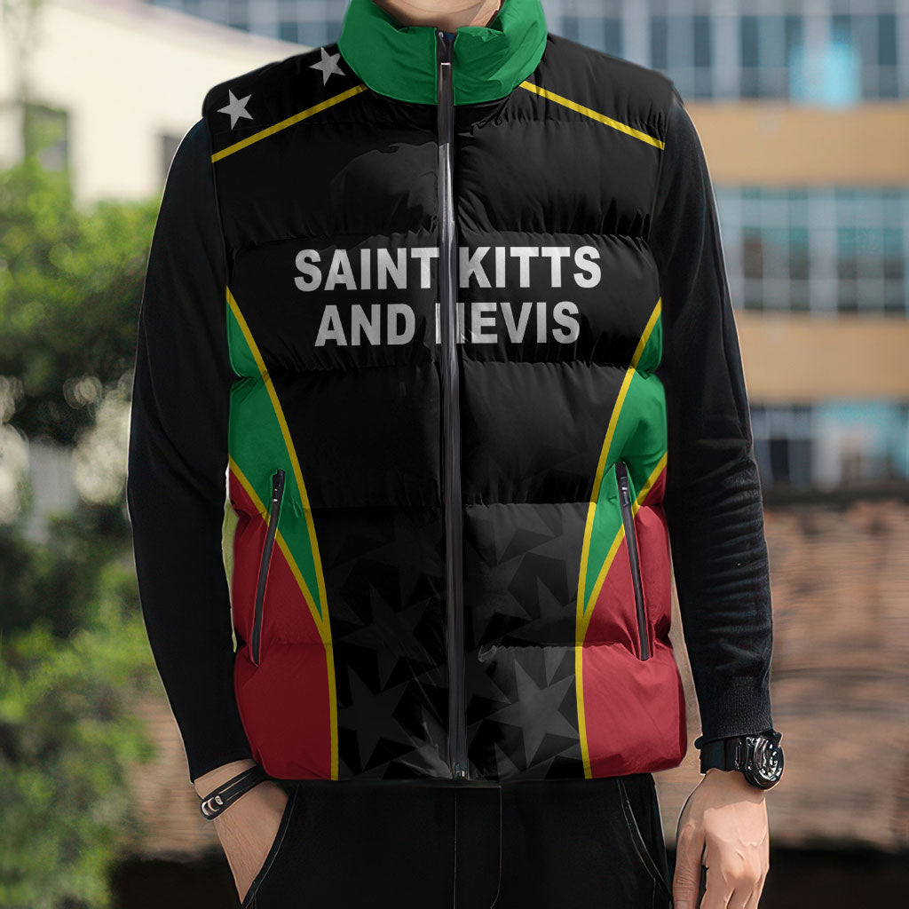 Custom Saint Kitts And Nevis 2026 Cricket Sleeveless Puffer Jacket Unique Style