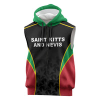 Custom Saint Kitts And Nevis 2026 Cricket Sleeveless Zip Hoodie Unique Style