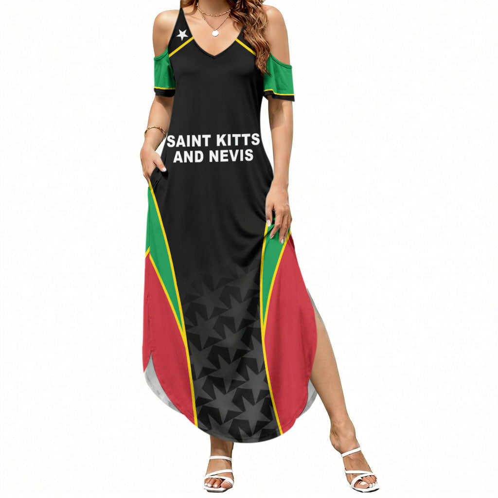 Custom Saint Kitts And Nevis 2026 Cricket Summer Maxi Dress Unique Style