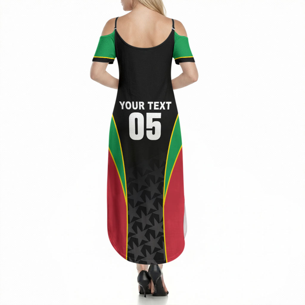 Custom Saint Kitts And Nevis 2026 Cricket Summer Maxi Dress Unique Style