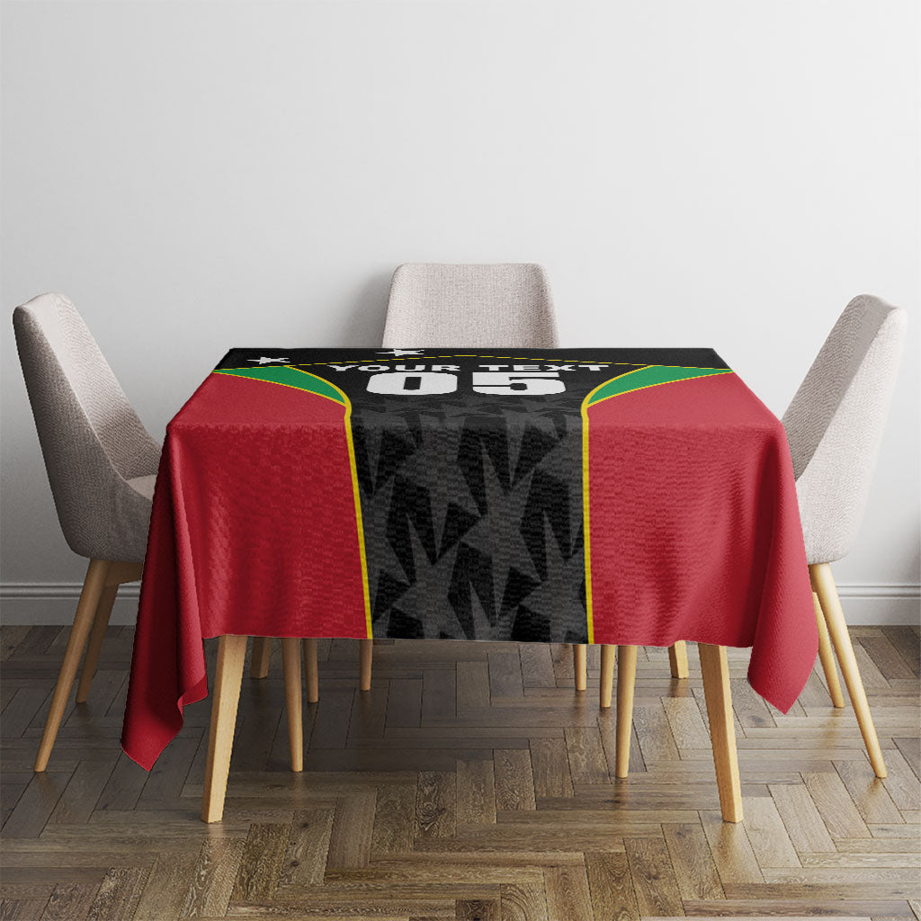 Custom Saint Kitts And Nevis 2026 Cricket Tablecloth Unique Style