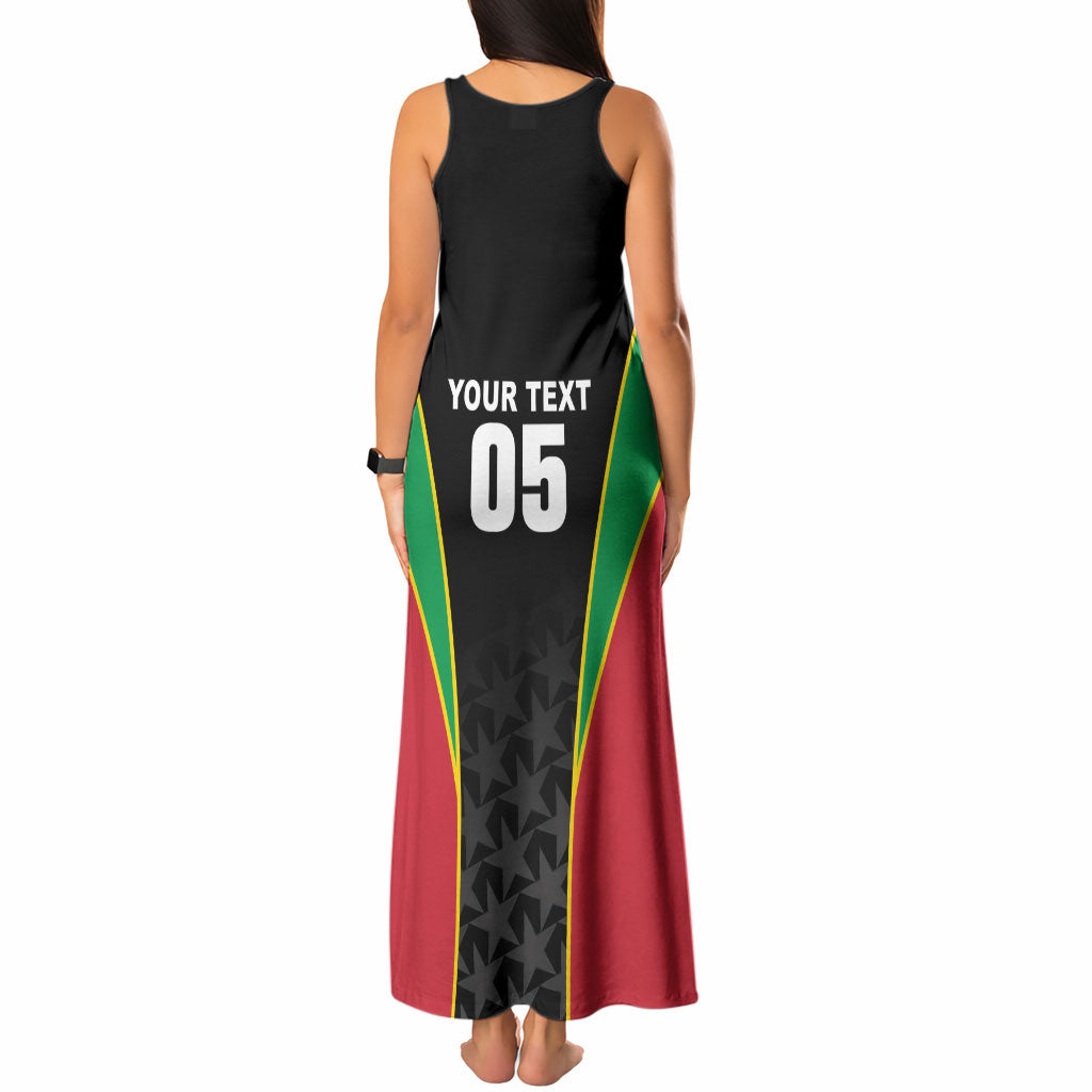 Custom Saint Kitts And Nevis 2026 Cricket Tank Maxi Dress Unique Style