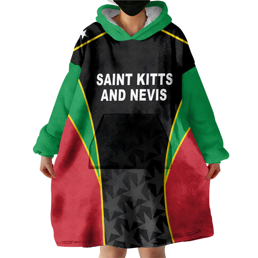 Custom Saint Kitts And Nevis 2026 Cricket Wearable Blanket Hoodie Unique Style