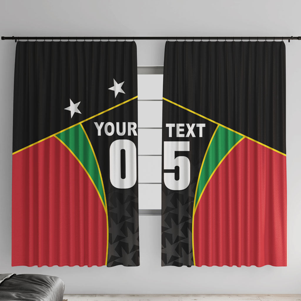 Custom Saint Kitts And Nevis 2026 Cricket Window Curtain Unique Style