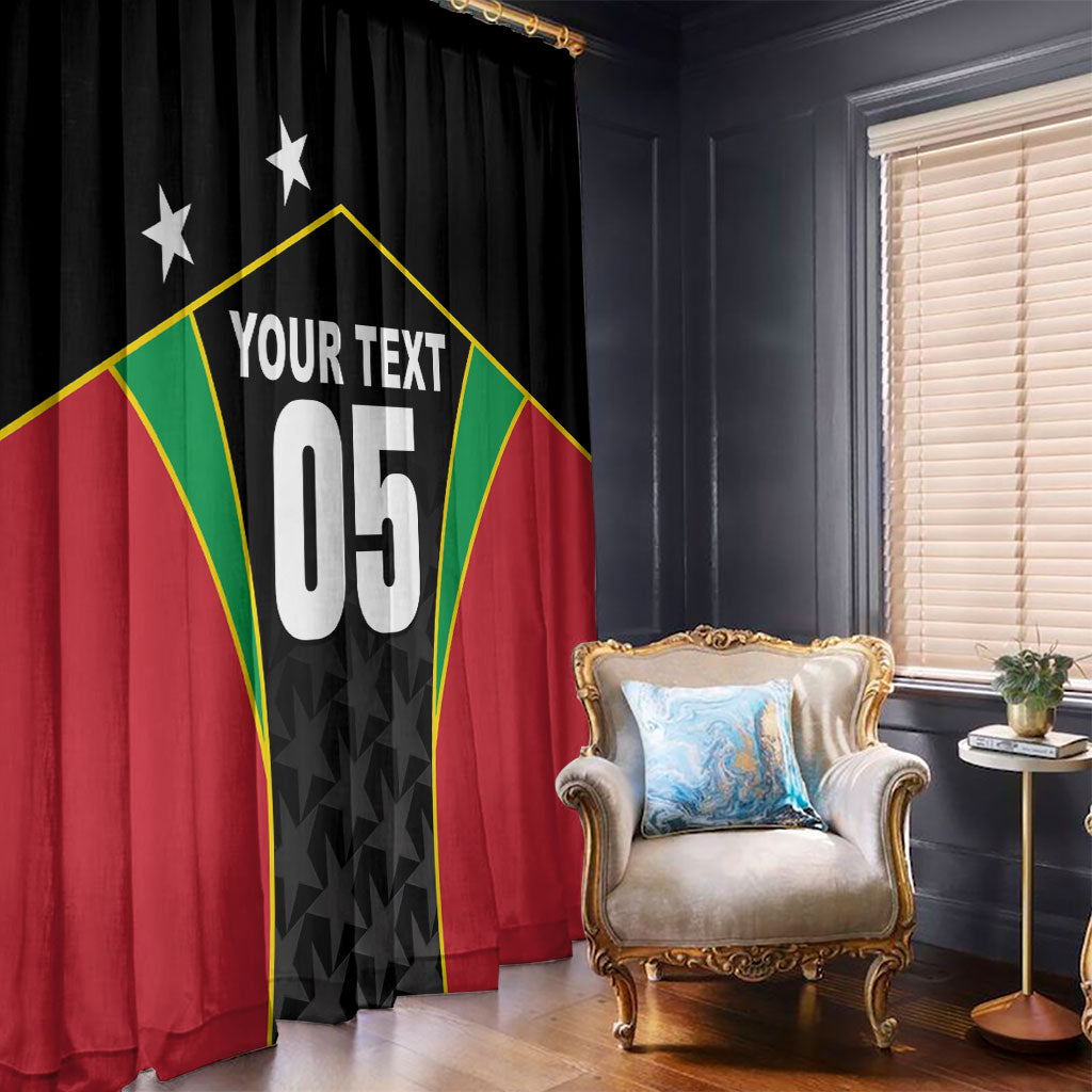 Custom Saint Kitts And Nevis 2026 Cricket Window Curtain Unique Style