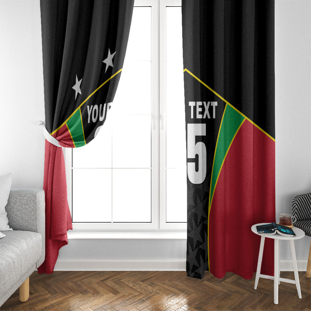 Custom Saint Kitts And Nevis 2026 Cricket Window Curtain Unique Style