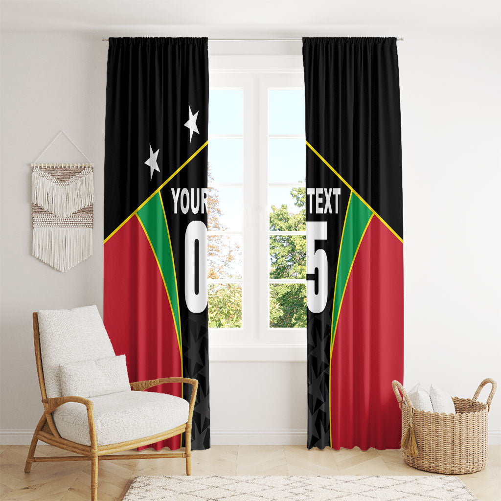 Custom Saint Kitts And Nevis 2026 Cricket Window Curtain Unique Style