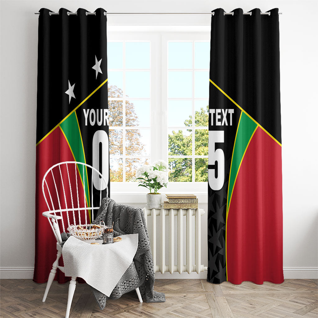 Custom Saint Kitts And Nevis 2026 Cricket Window Curtain Unique Style