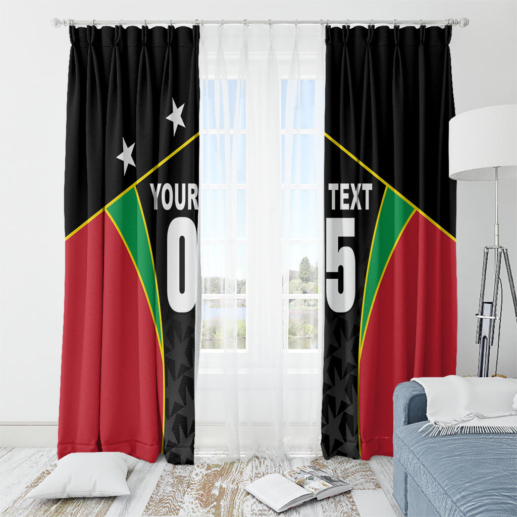 Custom Saint Kitts And Nevis 2026 Cricket Window Curtain Unique Style