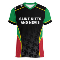 Custom Saint Kitts And Nevis 2026 Cricket Women V-Neck T-Shirt Unique Style