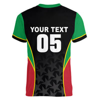 Custom Saint Kitts And Nevis 2026 Cricket Women V-Neck T-Shirt Unique Style