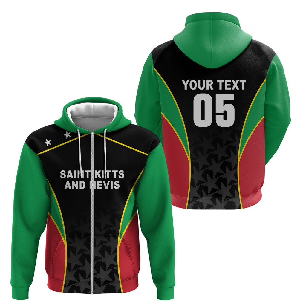 Custom Saint Kitts And Nevis 2026 Cricket Zip Hoodie Unique Style